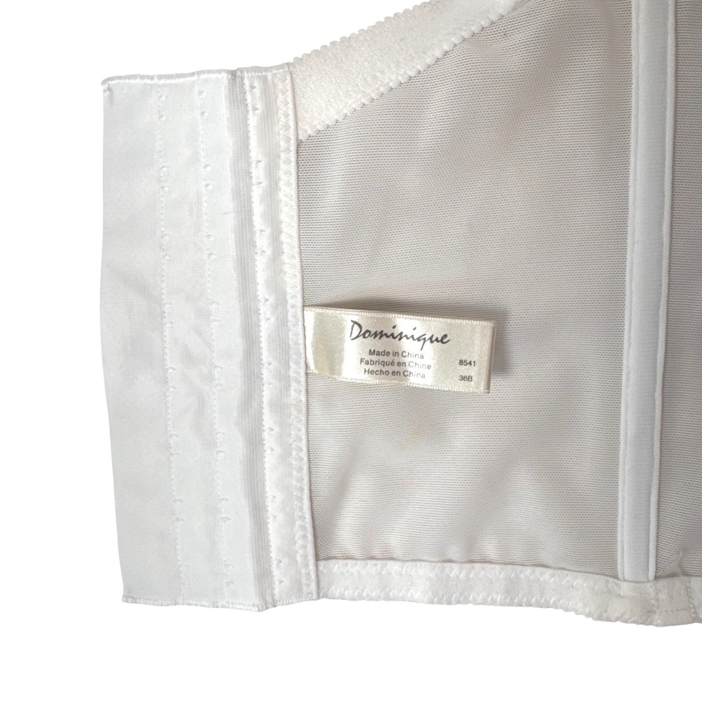 Strapless Satin Bridal Basque Corset Ivory - 36B‎ - Picture 3 of 4